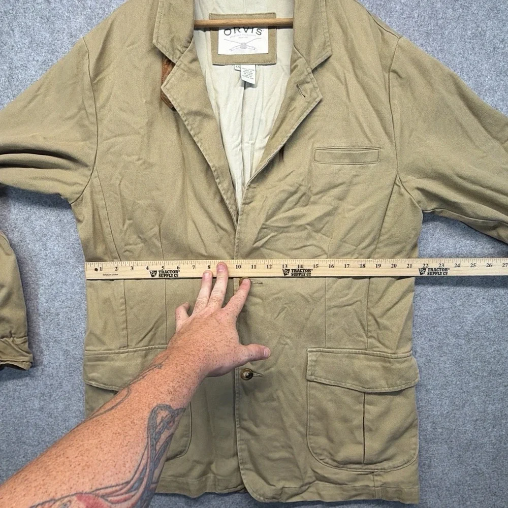 Vintage Orvis Chore Coat Men's Large Canvas Jacket Worker Utility Size 42L